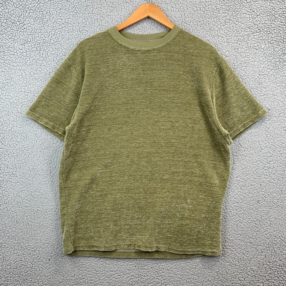 Massive Luxury Shirt Men XL Milan Woven Green Heavy Cotton Kit